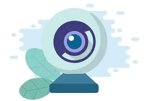 Smart Webcam Concept Illustration Stock Illustration