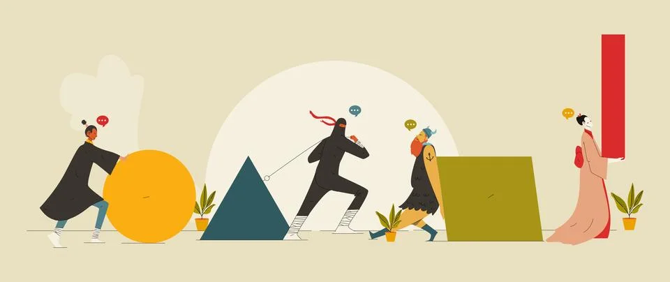 Smart Working Illustration Stock Illustration
