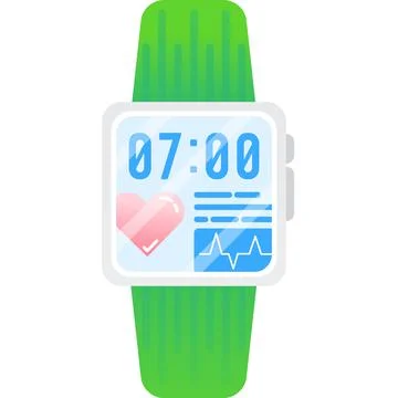 Smart wrist watch tracker vector icon isolated Stock Illustration