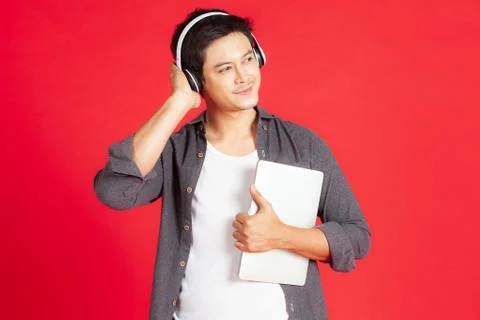 The smart young man Stock Photos