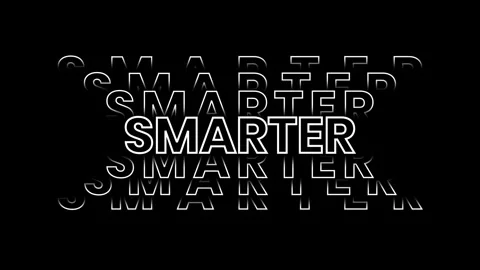 Smarter typography animation with intelligent dynamic kinetic text title design Stock Footage 346513938