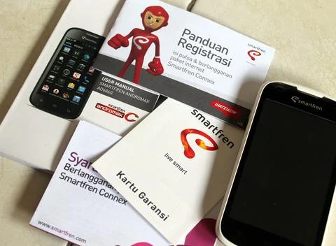 Smartfren Phone Stock Illustration