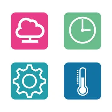 Smarthome technology isolated icon Stock Illustration