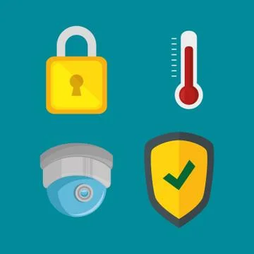 Smarthome technology isolated icon Stock Illustration