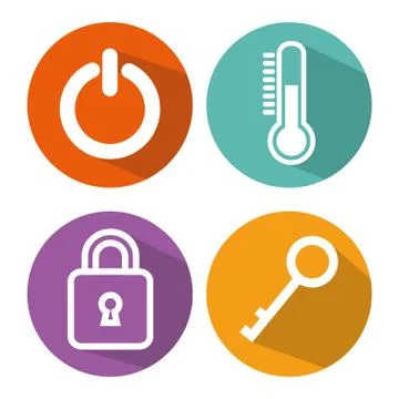 Smarthome technology isolated icon Stock Illustration