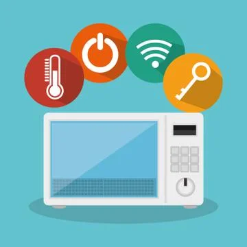 Smarthome technology isolated icon Stock Illustration