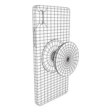 Smarthone Cellphone Pop Socket Holder イラスト素材