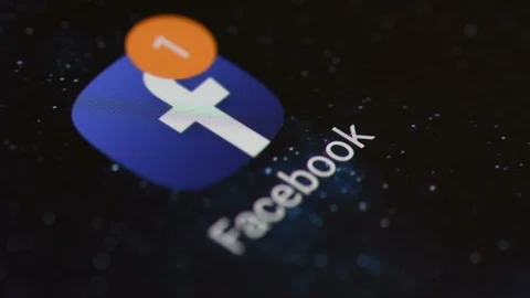 Smarthphone App Facebook Stock Footage 104924627