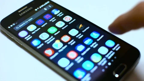 Smarthphone App Facebook Stock Footage 104924657