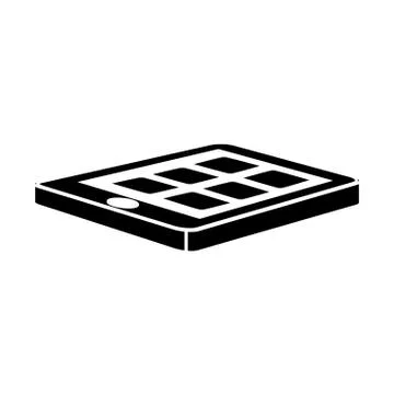 Smarthphone with app thumbnails on screen icon image Stock Illustration