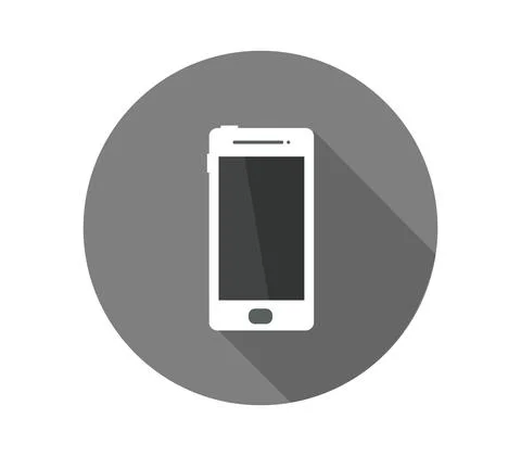 Smarthphone icon illustrated in vector on white background Stock Illustration