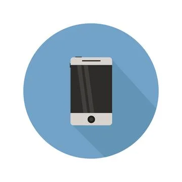 Smarthphone icon illustrated in vector on white background Stock Illustration