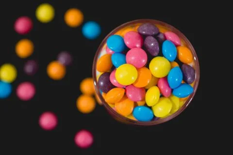 Smarties in jar Foto stock