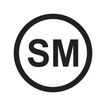 Smartmark icon on white background. flat style. smartmark icon for your web s Stock Illustration