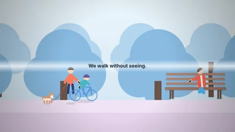 Smartphone Addiction Social Isolation 2D Animation Concept Stock Footage 333494793