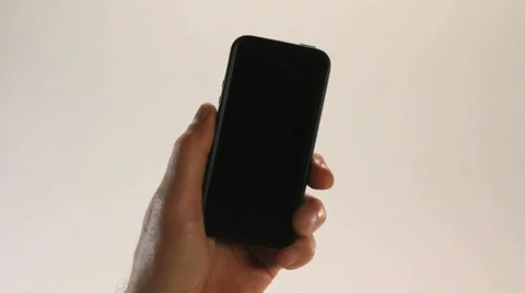 SMARTPHONE AGAINST WHITE Stock Footage 35349910