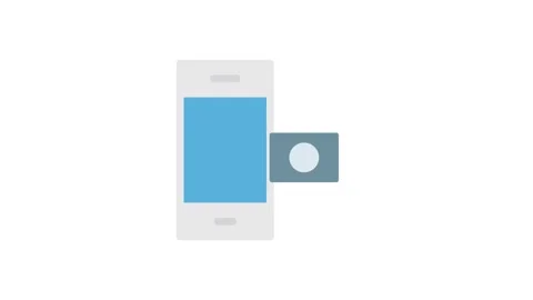 A smartphone and camera are linked to a computer, illustrating a setup for .. Stock Footage 333102620