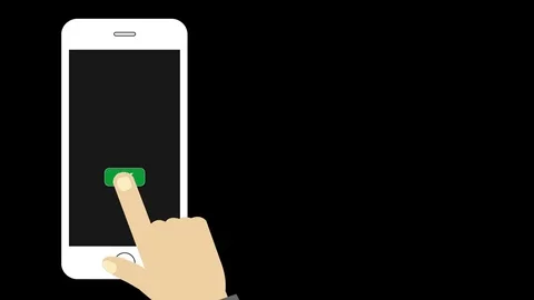 Smartphone and hand sending wireless message Stock Footage 69247158