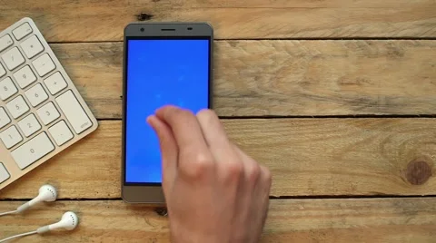 Smartphone and headhones Stock Footage 63432377