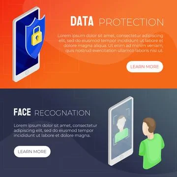 Smartphone and Mobile Device Application Web Banner Design Vector Template Illustrazione stock
