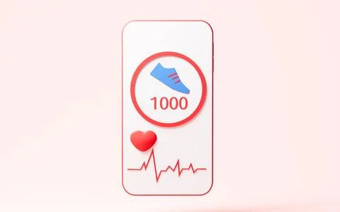 Smartphone and motion data capture, motion data statistics, health and exer.. 스톡 사진