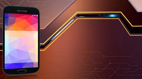 Smartphone and processor. Technology. Premiere Stock Footage 169149193