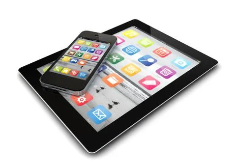 Smartphone and tablet Stock Illustration