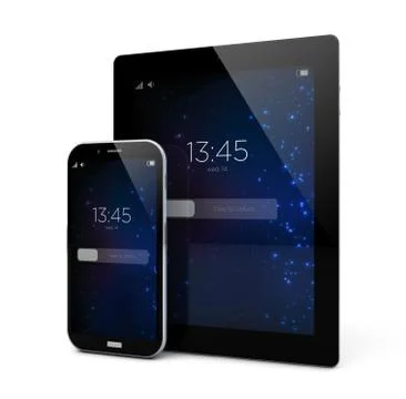 Smartphone and tablet Stock Illustration