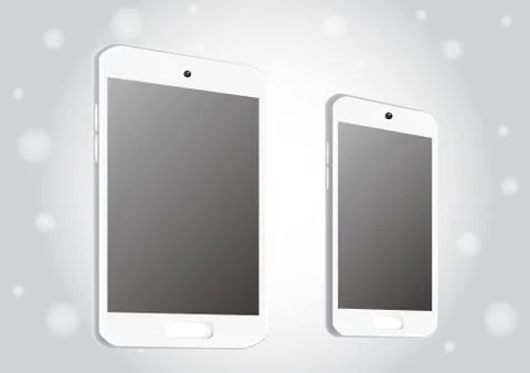 Smartphone And Tablet Side view Stock Illustration