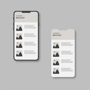 Smartphone and UI user interface design for mobile apps. 스톡 일러스트