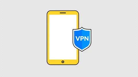 Smartphone and VPN shield 스톡 동영상 333675363