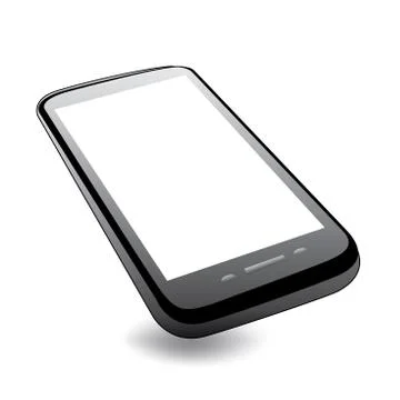Smartphone at an angle Stock Illustration