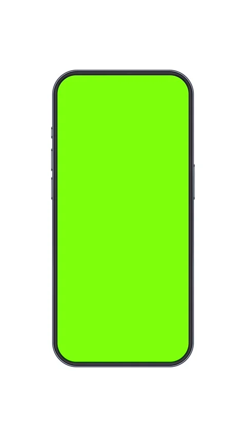 Smartphone Animated Mockup with Green Screen, Front View, Zoom Effect Stock Footage 305374918