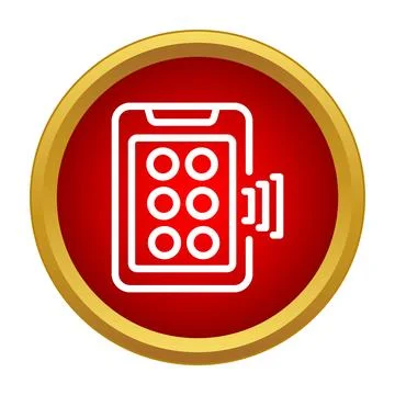 Smartphone app broadcasting wireless signal for remote control Stock Illustration