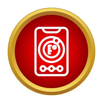Smartphone app controlling smart home temperature in fahrenheit Stock Illustration