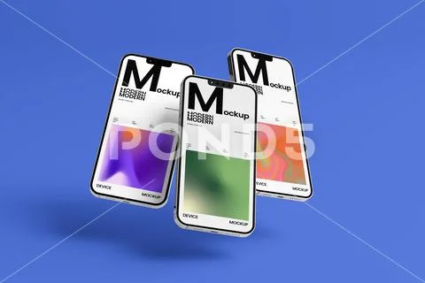 Smartphone App Display Mockup PSD Template