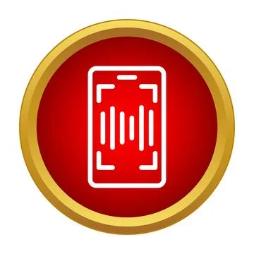 Smartphone app icon scanning barcode or qr code イラスト素材
