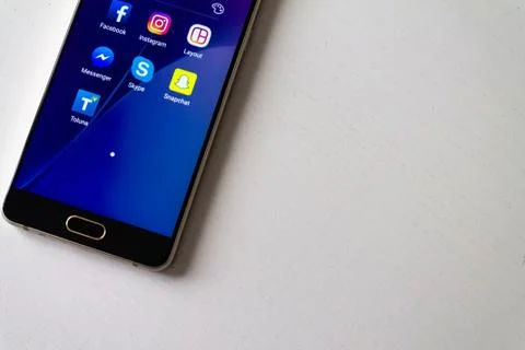 Smartphone app Fotos de archivo