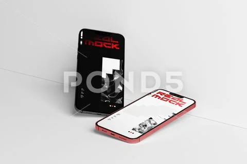 Smartphone App Screen Mockup' PSD Template