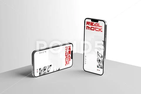 Smartphone App Screen Mockup Modello PSD