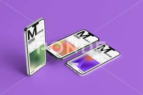 Smartphone App Screen Mockup Modello PSD