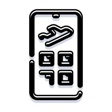 Smartphone application displaying racing circuit track map Stock Illustration