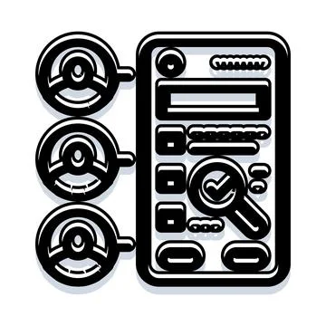 Smartphone application finding job candidates using hr technology Stock Illustration