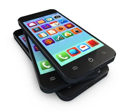 Smartphone application Illustrazione stock