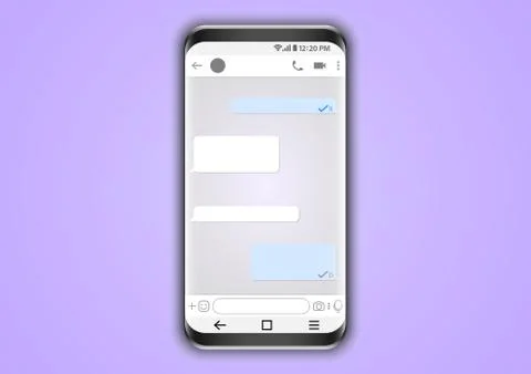 Smartphone application messenger user interface Stock-Illustration
