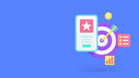 Smartphone application production development analyzing banner copy space vec Illustrazione stock