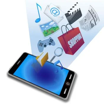 Smartphone applications icon Stock Illustration