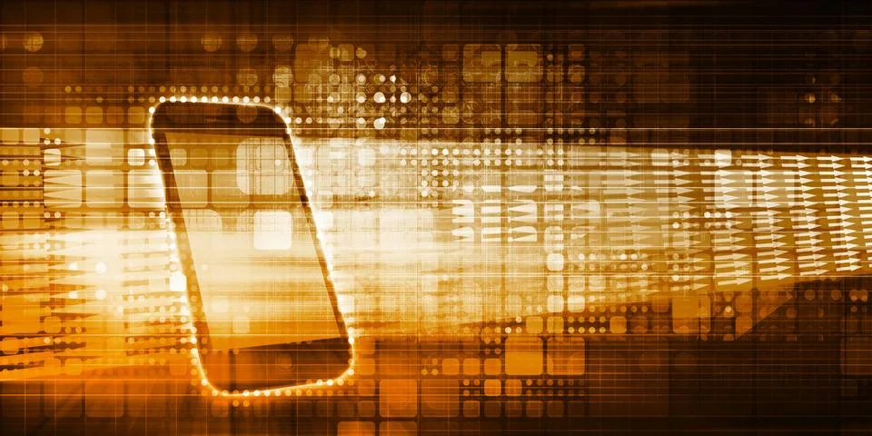 Smartphone Apps Stock Illustration