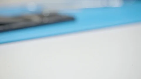 Smartphone assembling in repair shop Stock Footage 113675079