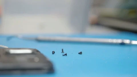 Smartphone assembling in repair shop Stock Footage 113675157